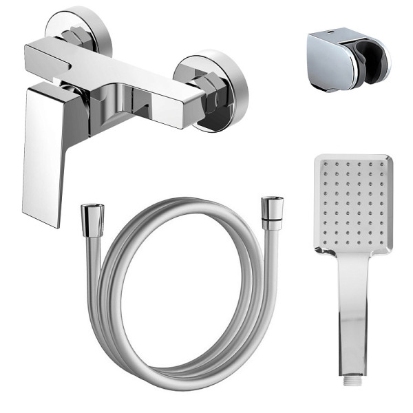 Смеситель для душа Azario Eddie с душевым комплектом хром (AZ-WQY338207C)