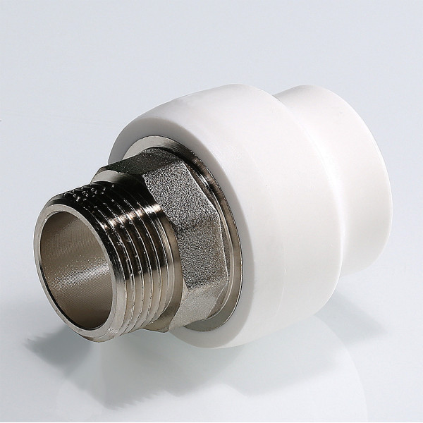 Переход PP-R 40*1"Н VALTEC (латунь, под ключ, белый) VTp.707.0.04006 Переход PP-R 40*1"Н VALTEC (латунь, под ключ, белый) VTp.707.0.04006