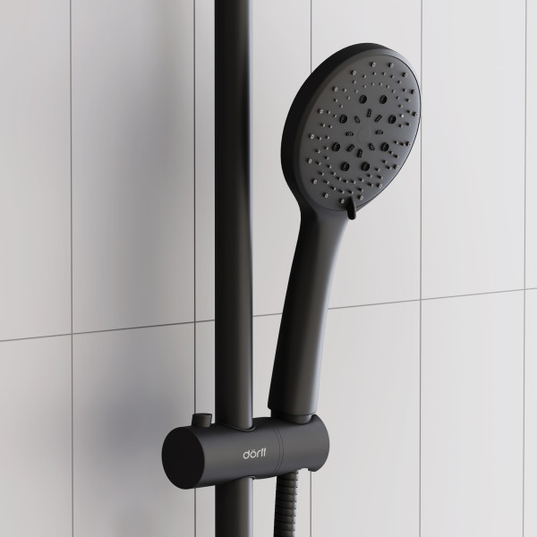 Душевая система Dorff Futura с душевым набором черный (D0710522)