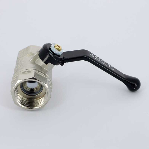 Кран Bugatti 1" ВВ шаровый Arizona 600 (черная ручка) (06000105)