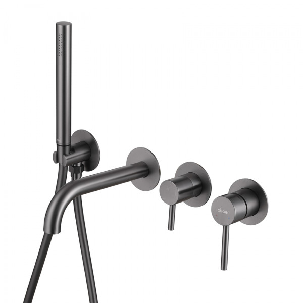 Смеситель для ванны и душа Abber Wasser Kreis никель (AF8130NG) Смеситель для ванны и душа Abber Wasser Kreis никель (AF8130NG)