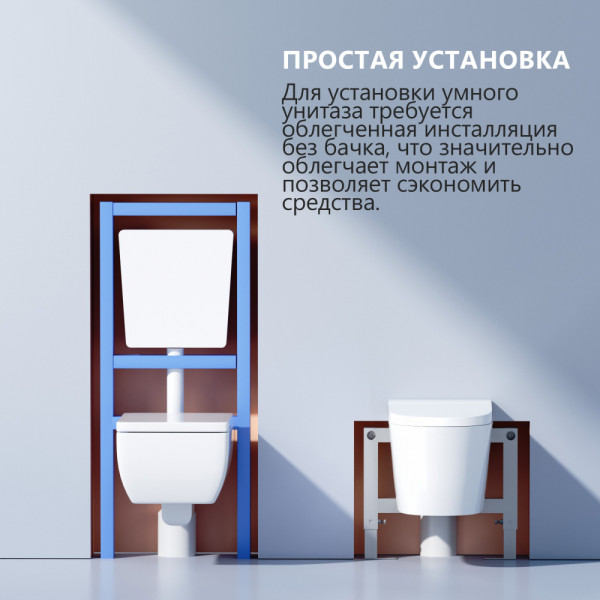 Унитаз-биде Abber Bequem 400x590x390 белый (AC1120S) Унитаз-биде Abber Bequem 400x590x390 белый (AC1120S)