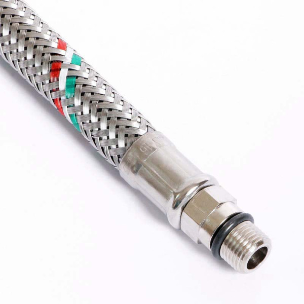 Подводка гибкая для смесителя Uni-Fitt 300 мм 1/2"*М10х1 DN 8 оплётка из нерж. стали (502S2803) Подводка гибкая для смесителя Uni-Fitt 300 мм 1/2"*М10х1 DN 8 оплётка из нерж. стали (502S2803)