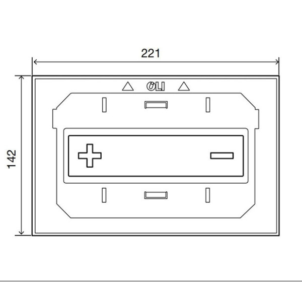 Клавиша смывная Oli Oceania Mia хром (054997 )