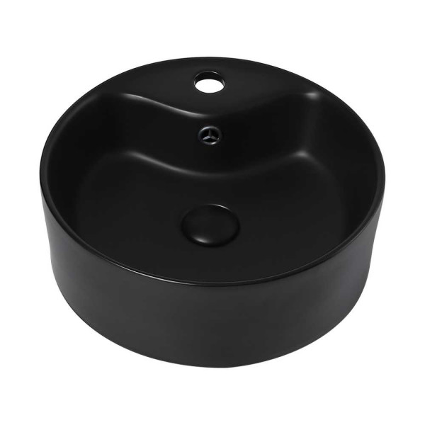 Раковина накладная ABBER Bequem 41x41 черная (AC2104MB)