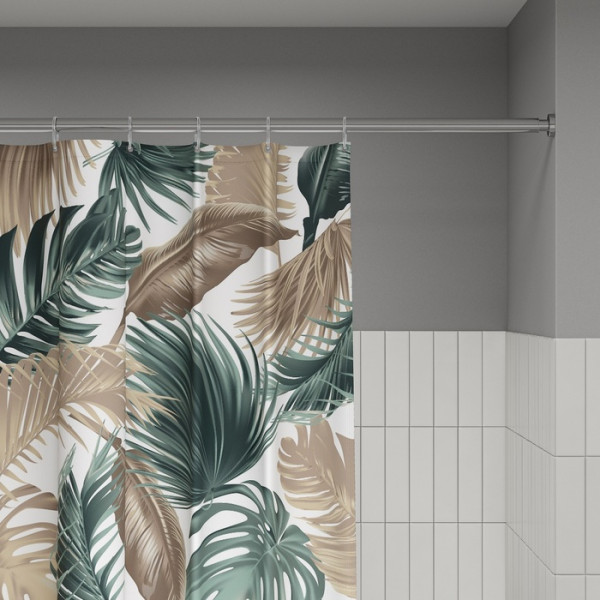 Шторка для ванн текстильная Iddis Base 180x200 зеленая (BF06P18i11) Шторка для ванн текстильная Iddis Base 180x200 зеленая (BF06P18i11)