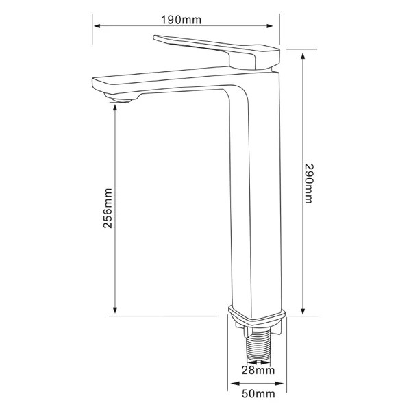 Смеситель для раковины Comforty белый (FC071B-CKBT)