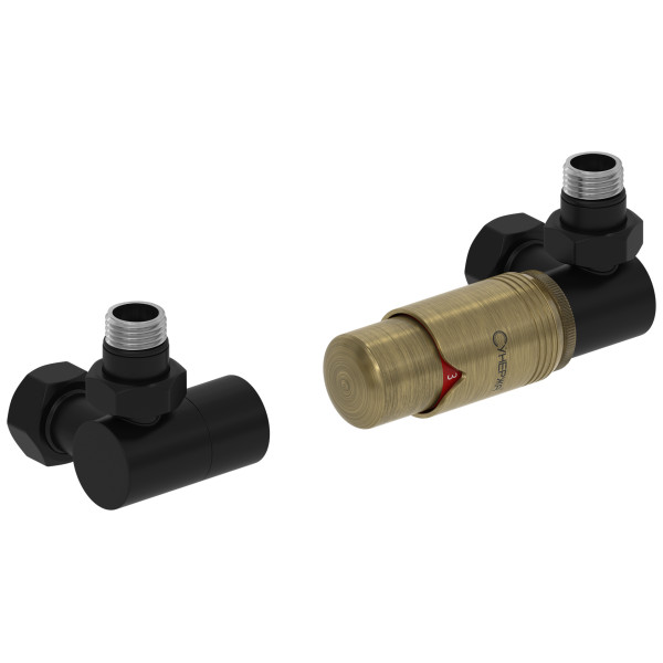 Терморегулятор автоматический Сунержа 1/2"х3/4" НР/НГ 3D правый, набор, матовый черный - состаренная бронза (31-1422-6213) Терморегулятор автоматический Сунержа 1/2"х3/4" НР/НГ 3D правый, набор, матовый черный - состаренная бронза (31-1422-6213)