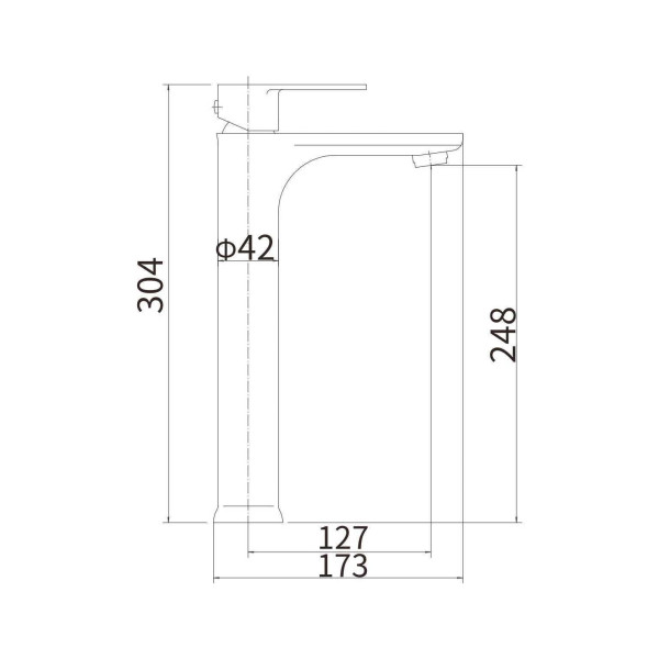 Смеситель для раковины Fashun сатин (A51219)