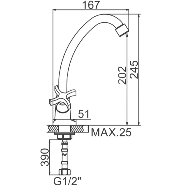 Смеситель для кухни Ledeme (L4822) Смеситель для кухни Ledeme (L4822)