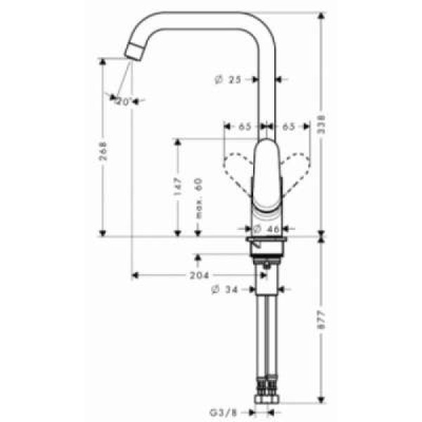 Смеситель для кухни Hansgrohe Focus E2 (31820000)