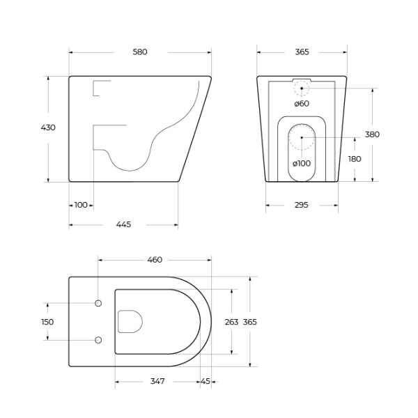Унитаз приставной BelBagno Притяжение безободковый с сиденьем soft close белый (BB1003CB-TOR/SC) Унитаз приставной BelBagno Притяжение безободковый с сиденьем soft close белый (BB1003CB-TOR/SC)