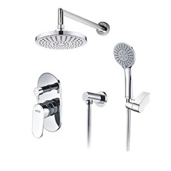 Встраиваемый комплект для душа WasserKRAFT A14229 с верхней душевой насадкой и лейкой