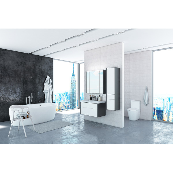 Шкаф зеркальный Roca Ronda 60x14,5x78 белый глянцевый (ZRU9302968)