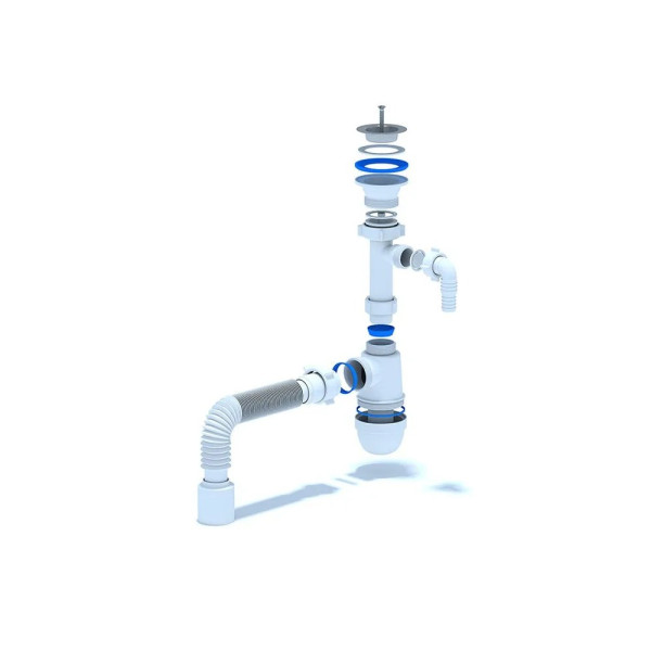 Сифон 32 мм. (1 1/4"*40 мм.) бутылочный АНИ с выпуском 1 1/4"*65 мм., с отводом для стир.машины, с гибкой трубой 40*50 АНИ пласт (C1310) Сифон 32 мм. (1 1/4"*40 мм.) бутылочный АНИ с выпуском 1 1/4"*65 мм., с отводом для стир.машины, с гибкой трубой 40*50 АНИ пласт (C1310)