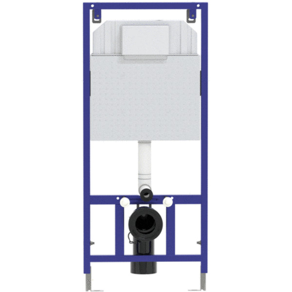 Инсталляция для подвесного унитаза Berges NOVUM L6 с клавишей (040216) черный глянец Инсталляция для подвесного унитаза Berges NOVUM L6 с клавишей (040216) черный глянец