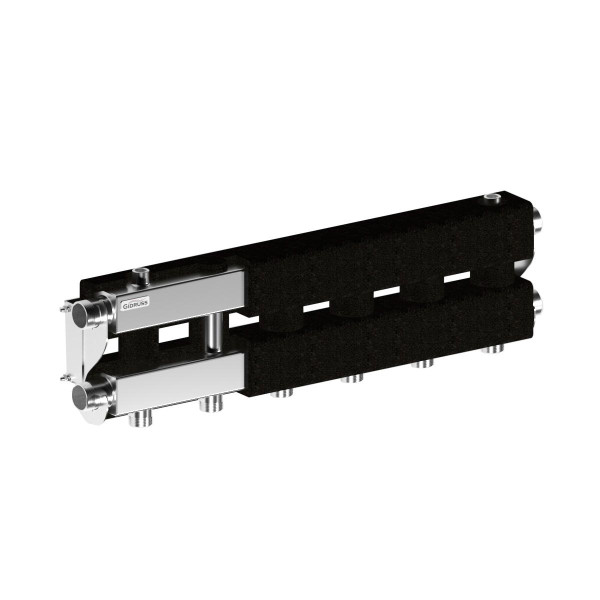 Коллектор модульный Gidruss MKSS-100-3.EPP (до 100 кВт, 2 магистрали G 1 1/4", 2 контура G 1", EPP-термоизоляция, 4D-кронштейны K.UMS, нерж ст.) Коллектор модульный Gidruss MKSS-100-3.EPP (до 100 кВт, 2 магистрали G 1 1/4", 2 контура G 1", EPP-термоизоляция, 4D-кронштейны K.UMS, нерж ст.)