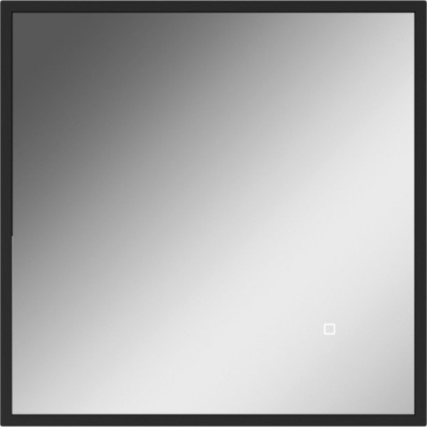 Зеркало Graffo 600х600 графит матовый с подсветкой Домино (DGr2107Z)