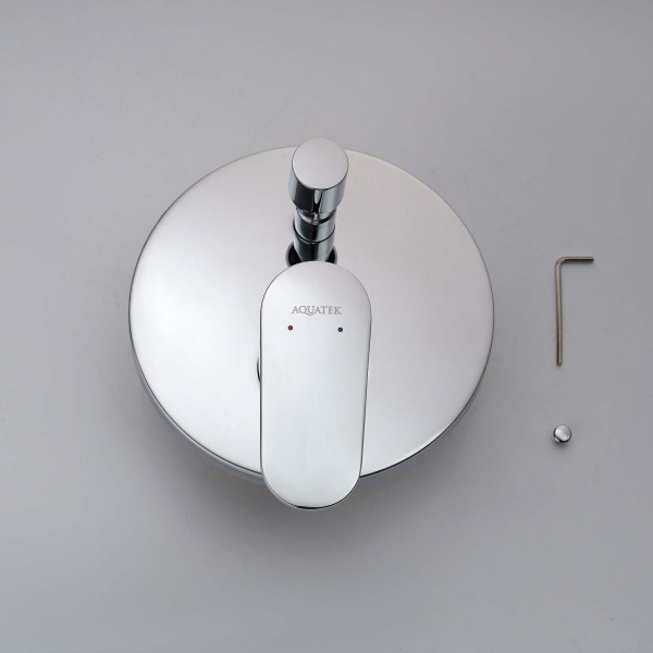 Смеситель для ваны и душа Aquatek Ника встраиваемый хром (AQ1846CR) Смеситель для ваны и душа Aquatek Ника встраиваемый хром (AQ1846CR)