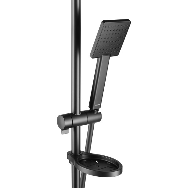 Душевой гарнитур Swedbe Hermes черный (5113B)