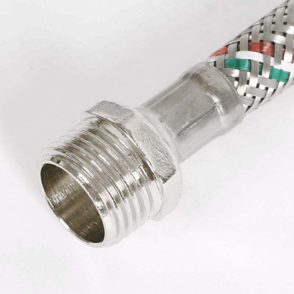 Подводка гибкая Uni-Fitt 600 мм 1/2" НВ DN 8 оплётка из нерж. стали (501S2006) Подводка гибкая Uni-Fitt 600 мм 1/2" НВ DN 8 оплётка из нерж. стали (501S2006)