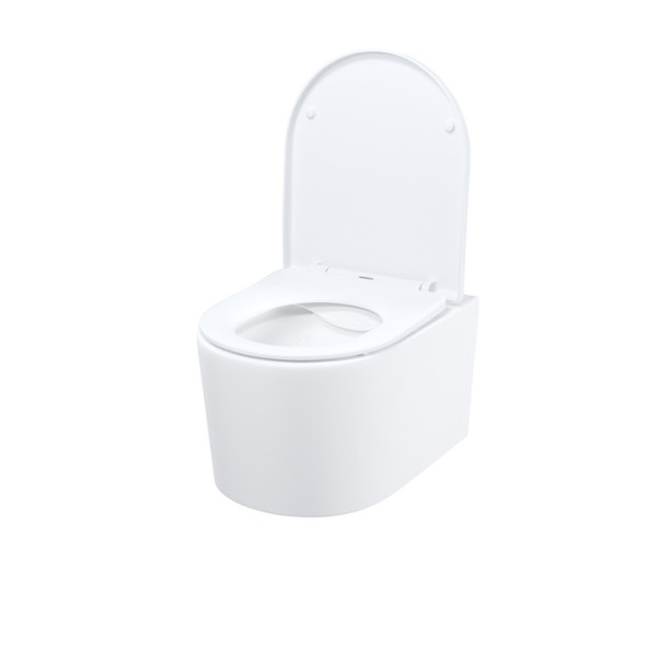 Унитаз подвесной Iddis Stone безободковый с сиденьем soft-close белый (STORNSEi25) Унитаз подвесной Iddis Stone безободковый с сиденьем soft-close белый (STORNSEi25)