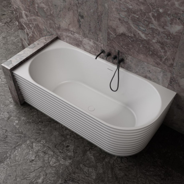 Ванна из искусственного камня Abber Stein 170x80 белая матовая (AS9651 L) Ванна из искусственного камня Abber Stein 170x80 белая матовая (AS9651 L)