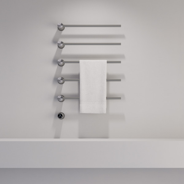 Полотенцесушитель электрический Abber Charme 520x795 сталь брашированная (AH4005BST) Полотенцесушитель электрический Abber Charme 520x795 сталь брашированная (AH4005BST)