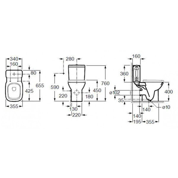 Унитаз напольный чаша унитаза Roca Debba 65,5x35,5x40 белый (7.3429.9.700.Y) Унитаз напольный чаша унитаза Roca Debba 65,5x35,5x40 белый (7.3429.9.700.Y)