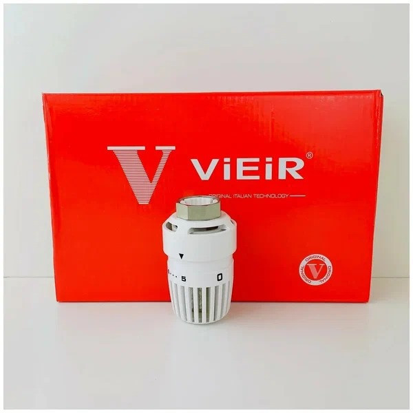 Головка термостатическая М30х1,5 Vieir (белая, жидкостная, 6-28°С) (VR1126) Головка термостатическая М30х1,5 Vieir (белая, жидкостная, 6-28°С) (VR1126)