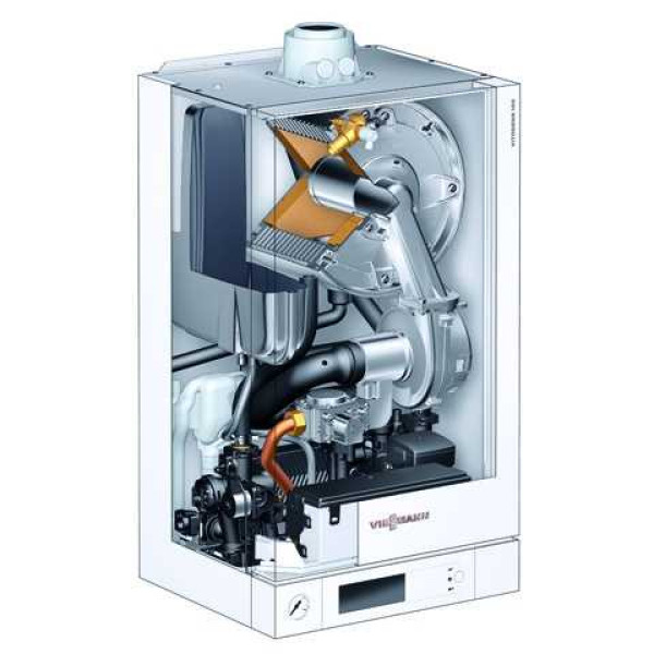Котел газовый конденсационный одноконтурный Viessmann Vitopend 100-W 35 кВТ (B1HC043) Котел газовый конденсационный одноконтурный Viessmann Vitopend 100-W 35 кВТ (B1HC043)