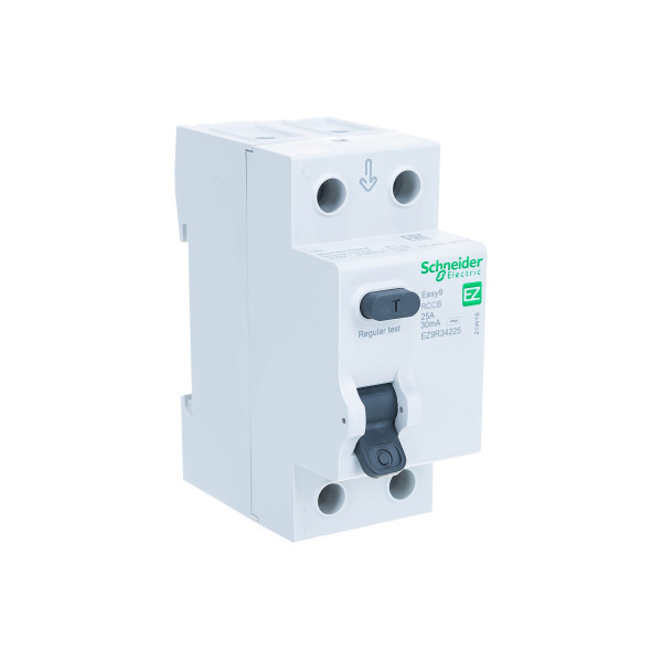 Выключатель дифференциального тока Schneider Electric EASY 9 (УЗО) 2п 25А 30Ма AC (EZ9R34225 / ETM8371145) Выключатель дифференциального тока Schneider Electric EASY 9 (УЗО) 2п 25А 30Ма AC (EZ9R34225 / ETM8371145)