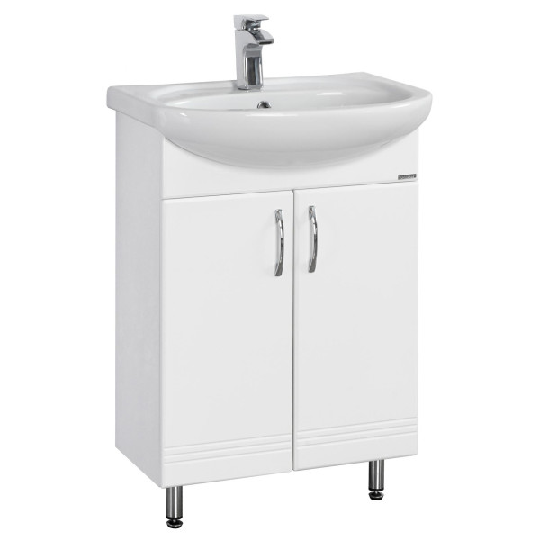 Тумба Онда 60 /131203S0011B0 умывальник Aquaton Грация с переливом белый 60 (1A1228K1ON010)