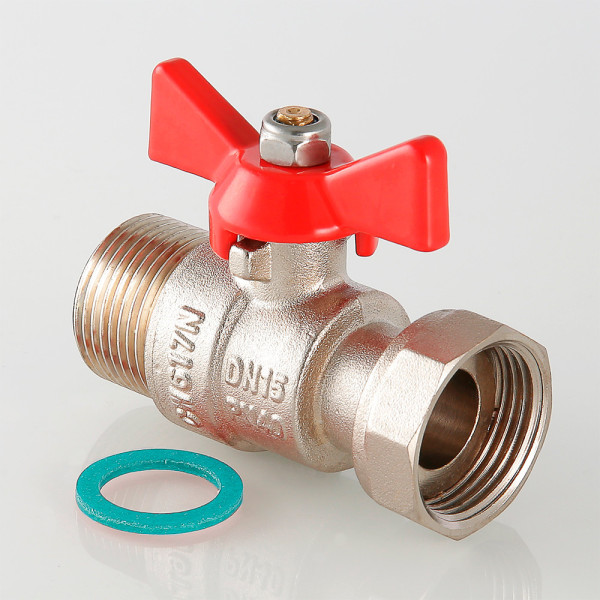 Кран 1/2" ВН шаровый с накидной гайкой Valtec (красная бабочка) VT.260.N.0404 Кран 1/2" ВН шаровый с накидной гайкой Valtec (красная бабочка) VT.260.N.0404