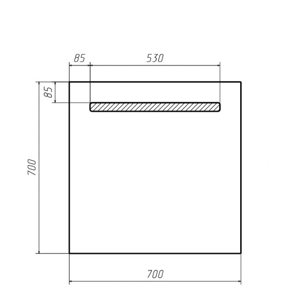 Зеркало Домино Good Light 70 с подсветкой (GL7006Z)