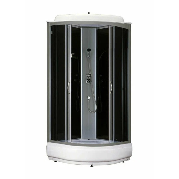 Душевая кабина Loranto 90x90 стекло прозрачное, профиль хром (CS-6690-25 G)