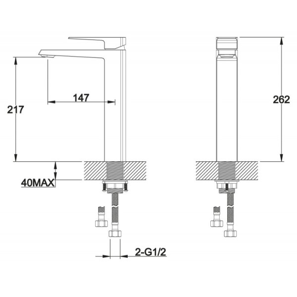 Смеситель для раковины BelBagno Arile (ARL-LMC-CRM)