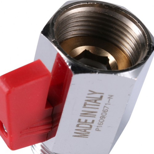 Кран 3/4" ВН шаровый Stout (мини) красный флажок SVB-0022-000020