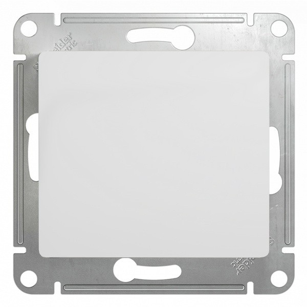 Выключатель одноклавишный "Glossa" (белый, сх.1, в рамку) Выключатель одноклавишный "Glossa" (белый, сх.1, в рамку)