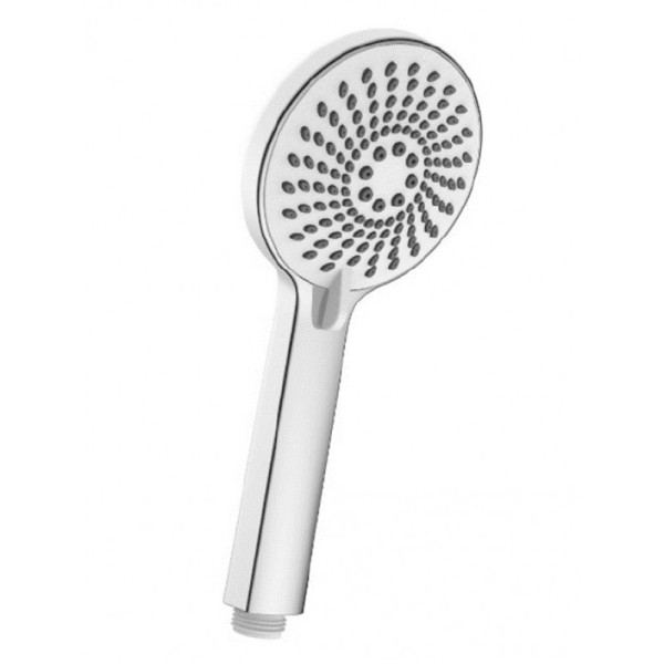 Душевая лейка Lemark круглая 3-функциональная 10х23см, пластик/хром, блистер (LM8150C)