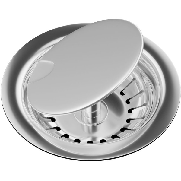 Выпуск с декоративной крышкой для кухонной мойки Omoikiri C-05-C сталь нержавеющая (4956656)