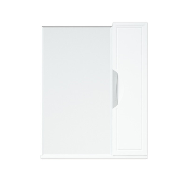 Шкаф зеркальный Melodia Альфа 55 белый (MFR80017WT)