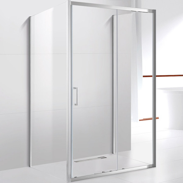 Душевой уголок Cezares Molveno 130x90x195 стекло прозрачное, профиль хром (MOLVENO-AH-12-130/90-C-Cr-IV)