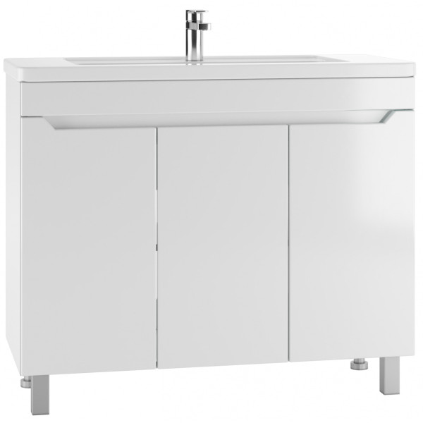 Тумба под умывальник Maria 100 Мечта без ящика Айсберг Домино (DM2327T)