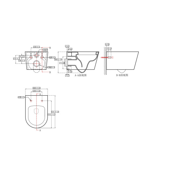 Унитаз подвесной Aquatek Оберон белый (AQ1363WT-00)