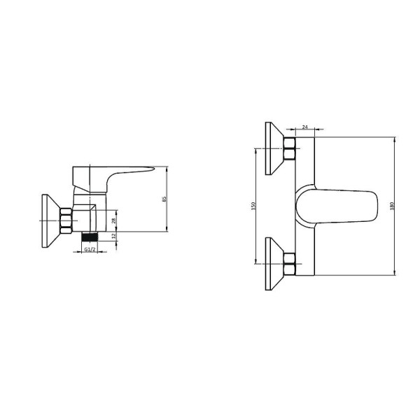 Смеситель для душа Damixa Origin Evo 2 (782000000)