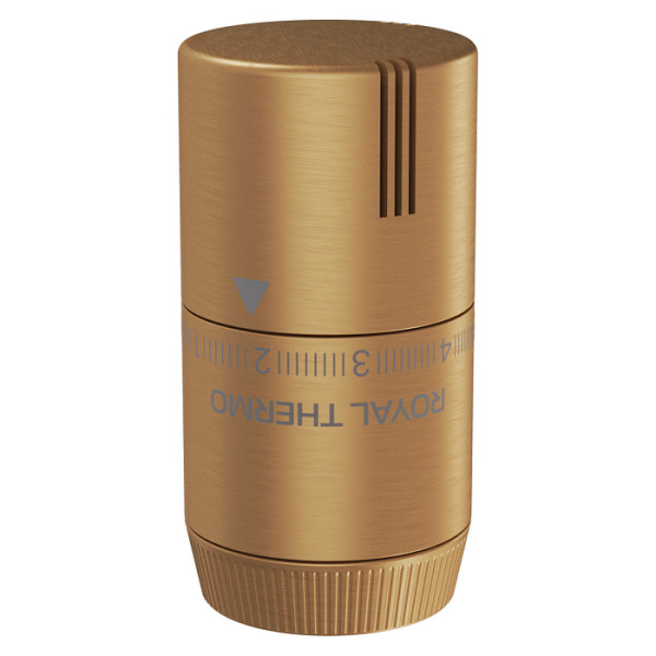 Головка термостатическая М30х1,5 Royal Thermo Design жидкостная (золото матовое) (RATHDN13015GM) Головка термостатическая М30х1,5 Royal Thermo Design жидкостная (золото матовое) (RATHDN13015GM)