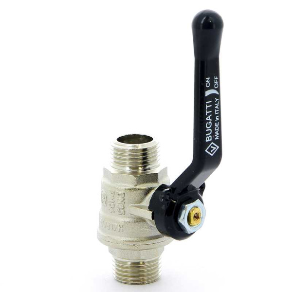 Кран Bugatti 1/2" НН шаровый Oregon 325 (черная ручка) (03250020) Кран Bugatti 1/2" НН шаровый Oregon 325 (черная ручка) (03250020)