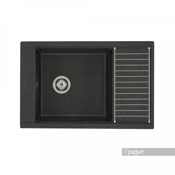 Мойка для кухни врезная Aquaton Делия 78 516x787x218 графит (1.A715.1.32D.E21.0) Мойка для кухни врезная Aquaton Делия 78 516x787x218 графит (1.A715.1.32D.E21.0)