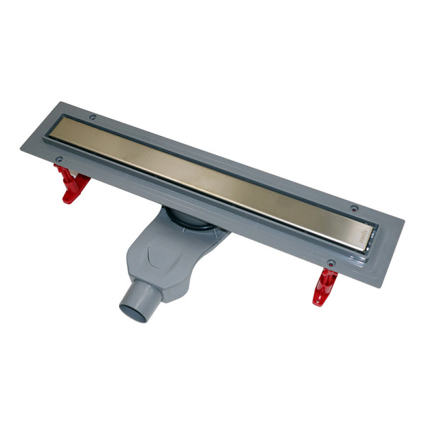 Душевой лоток горизонтальный Azario 850 с лотком под плитку (двухсторонняя решетка) с выходом 50мм хром